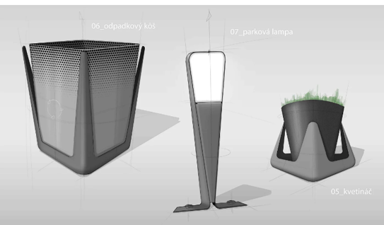 Projekt dizajnové produkty z kovu a plechu